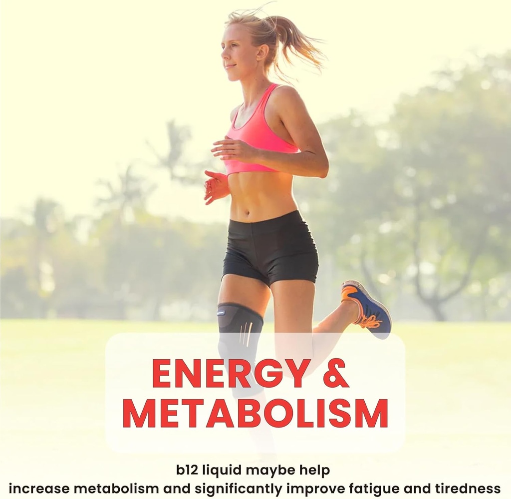 Vitamin B12 Liquid Drops Sublingual 10000 mcg, Triple B-12 Complex Supplement, Methyl & Methylcobalamin Blend for Women & Men, Mood & Energy Booster, Methylated B 12 for Metabolism & Health Support 5