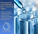 New Methylene Blue 1% Wtih Colloidal Silver Angels Lab |USP-Grade Methylthioninium Chloride Liquid | High Purity Dietary Supplement for Brain Function & Cognitive Health |2oz Glass Dropper Bottle… 5