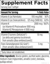 Designs for Health ADK Evail - 5000 IU VIT D3 with Vitamins A, E (Annatto Gamma Delta Tocotrienols), K (K1 + K2) - Fat Soluble Vitamin D Complex - Bone + Immune Support - Non-GMO (60 Softgels) 6