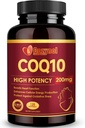 CoQ10 200mg Softgels with PQQ & Omega 3, Maximum Absorption Coenzyme Q10, Powerful Antioxidant for Heart & Energy Health, 120 Count, 4 Month Supply, Non-GMO 2
