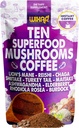 WIXAR Superfood Mushroom Coffee - Instant Coffee Powder, Ten Superfood Extracts with Lion's Mane, Turkey Tail, Reishi, Chaga, Shiitake, Ashwagandha, Rhodiola Rosea, Elderberry, 5oz Mushroom Supplement 2