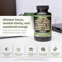 Gade Nutrition Alpha GPC + Ginkgo Biloba + Panax Ginseng + L- Tyrosine, L-Theanine, Bocopa Monnieri, Rhodiola Rosea, B12, MCT 3
