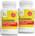 Terry Naturally Curamin Extra Strength - Curcumin & Boswellia for Healthy Circulation Support - Turmeric Supplement to Aid Joints, Muscle Health & Endorphin Production - 120 Tablets (Pack of 2) 2