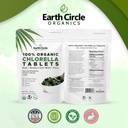 Organic Chlorella Tablets 400 Count | High Potency Superfood | Chlorophyll Pills from 100% Pure Green Algae | Broken Cell Wall for Maximum Absorption | Vegan, Kosher, Non-GMO | 4 Tabs per Day (2-Pack) 6