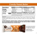 NuGo Slim Dark Chocolate Crunchy Peanut Butter, 17g Vegan Protein, 3g Sugar, 7g Fiber, 180 Calories, Low Net Carbs, Gluten Free, 12 Count 3