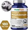 NusaPure Chelated Molybdenum 500 mcg 180 Vegetarian Caps (Vegan, Non-GMO) 5