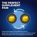 Biovitalia Plant Based Vitamin D3 + K2 60 Capsules for Men & Women | Dietary Supplement | Supports Immune System & Bone Health | Promotes Calcium Absorption - 60 Vegan Capsules 6