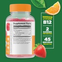 Lifeable Vitamin B12 Kids + Calcium Magnesium & Zinc Kids, Gummies Bundle - Great Tasting, Vitamin Supplement, Gluten Free, GMO Free, Chewable Gummy 3