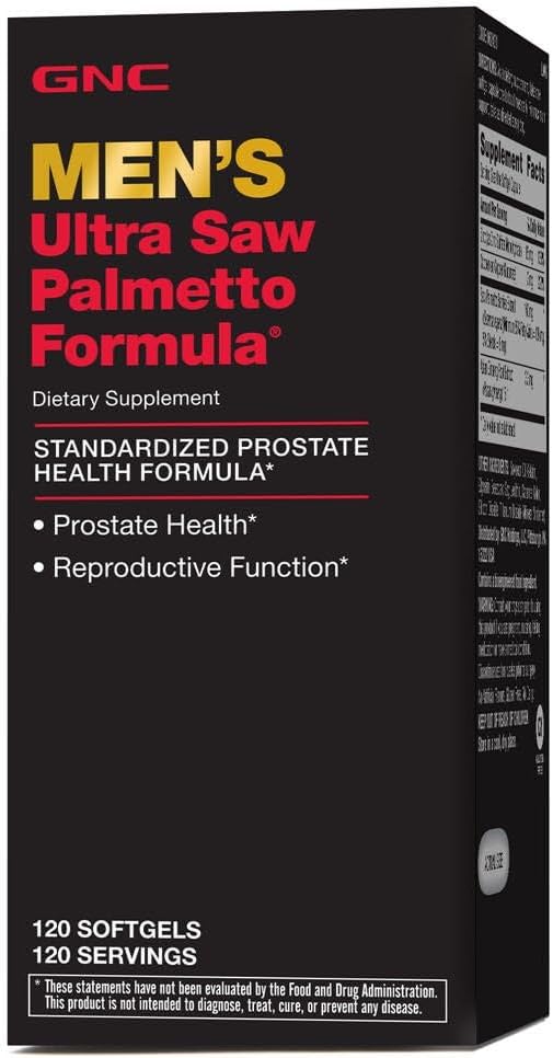 GNC Men's Ultra Saw Palmetto Formula, Supports Normal Prostate Function, 120 Softgels 2
