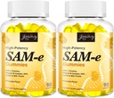 SAM-e Gummies with L-Tyrosine, Vitamin B Complex & NAC, CoQ10, High-Potency SAM-e Supplement - Pineapple Flavor, for Mood, Joint, Cognitive & Liver Detox, Vegan Friendly, 180 Gummies 2
