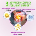 Glucosamine Chondroitin Gummies - Glucosamine Gummies with MSM, Turmeric & Boswellia, Support Cartilage, Joint Structure & Tissue, Joint Support Supplement for Men and Women - 60 Cts 4