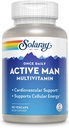 SOLARAY Once Daily Active Man Multivitamin - Cellular Energy and Immune Support Supplement w/Vitamin D, Vitamin C, B12, B6, Zinc, Lutein, Digestive Enzymes, Whole Foods, 60-Day Guarantee, 90 Servings 2