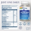 SOLARAY Once Daily Active Man Multivitamin - Cellular Energy and Immune Support Supplement w/Vitamin D, Vitamin C, B12, B6, Zinc, Lutein, Digestive Enzymes, Whole Foods, 60-Day Guarantee, 90 Servings 3