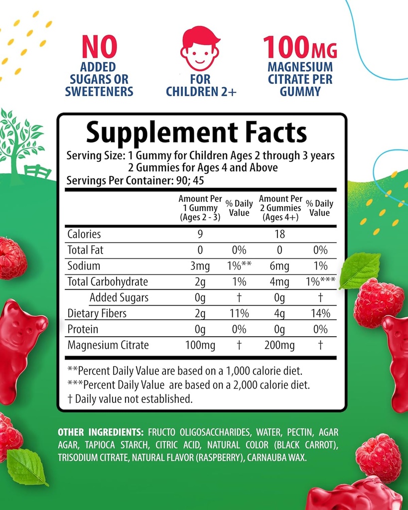 SUNNY SAM Magnesium Gummies for Kids & Magnesium Gummies for Adults - 500mg - Calm Magnesium Chews - Magnesium Citrate Chewable Supplement for Mood & Muscle Support 3