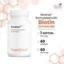 Supersmart - Keranat (Advanced Formula with Biotin) - Hair Supplement for Volume & Growth - Hair Loss Vitamins | Non-GMO & Gluten Free - 60 Softgels 6