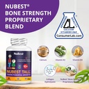 NuBest Tall 10+ - Advanced Bone Strength Formula - Supports Immunity, Healthy Development & Optimal Wellness - for Children (10+) & Teens Who Drink Milk Daily - Pack 2 | 2 Months Supply 3