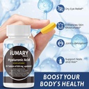 Hyaluronic Acid Supplements, 850mg High Bioavailable Dietary Hyaluronic Acid - Advanced Joint Support with Hydrolyzed Collagen, Turmeric, Glu-cosamine, MSM, Vitamin C – 30 Tablets（Pack of 3） 3