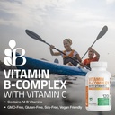 Bronson Vitamin B Complex with Vitamin C - Immune Health, Energy Support & Nervous System Support - Non-GMO, 360 Vegetarian Capsules 4
