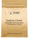 Pure Original Ingredients Sodium Citrate (4 oz) Preservative & Emulsifier for Molecular Gastronomy 2
