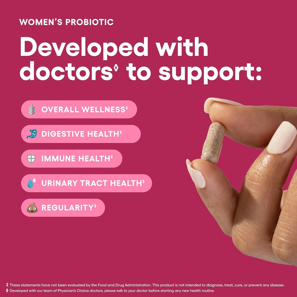 Physician's CHOICE Total Womens Menopause Support Bundle - Womens Probiotic + Menopause Probiotic 30ct 4
