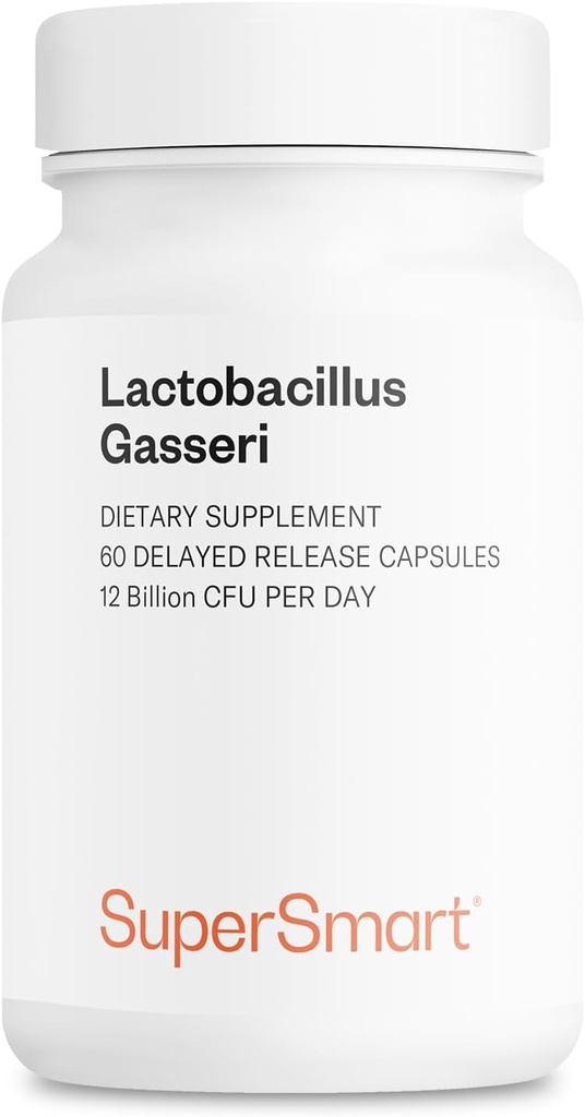 Supersmart - Lactobacillus Gasseri 12 Billion CFU per Day - Probiotic Supplement | Non-GMO & Gluten Free - 60 DR Capsules (Delayed Release) 2
