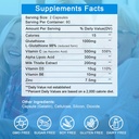 Liposomal Glutathione 1000mg, Glutathione Supplement with Milk Thistle 200mg, Alpha Lipoic Acid 300mg & Vitamin C 500mg, Immune Health Support, Liver Support, Skin Support 5