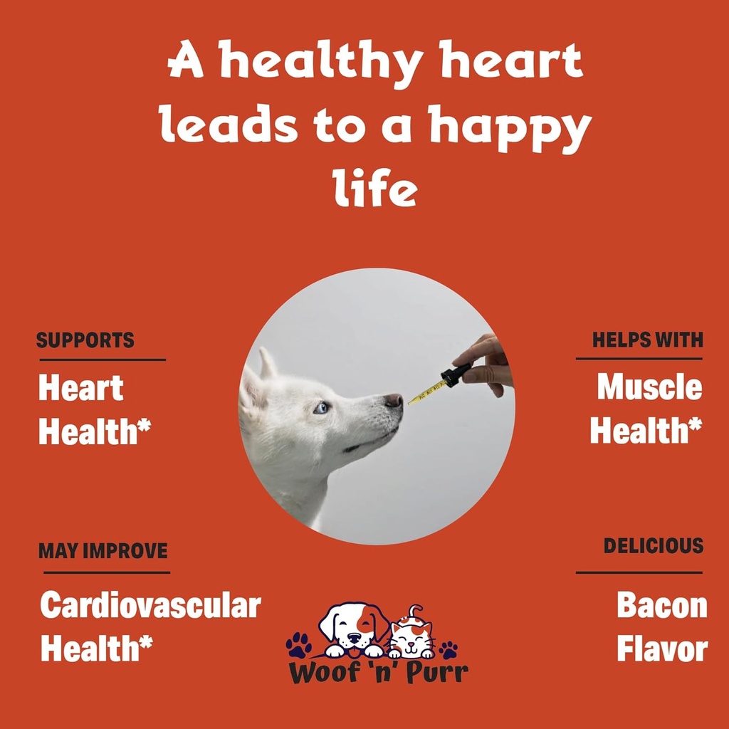 Dog Heart Health - Helps to Support Cardiovascular Function & Overall Heart Health - Dog Heart Supplements - Heart Supplements for Dogs - Cardiac Support for Dogs - Heart Health for Dogs - 1 fl oz 4