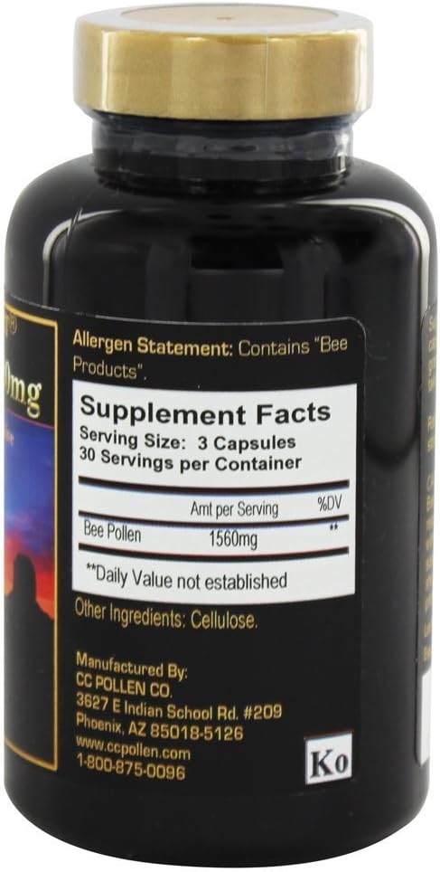 C.C. Pollen Energy 520mg - 90 caps,(CC Pollen Company) 3