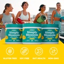 Simply Blossom Nutrition Daily Greens & Superfood Powder + Collagen + Probiotics for Women's Digestive Health & Bloating Relief. Help Your Health Bloom - 30 Day Supply - Mango 6