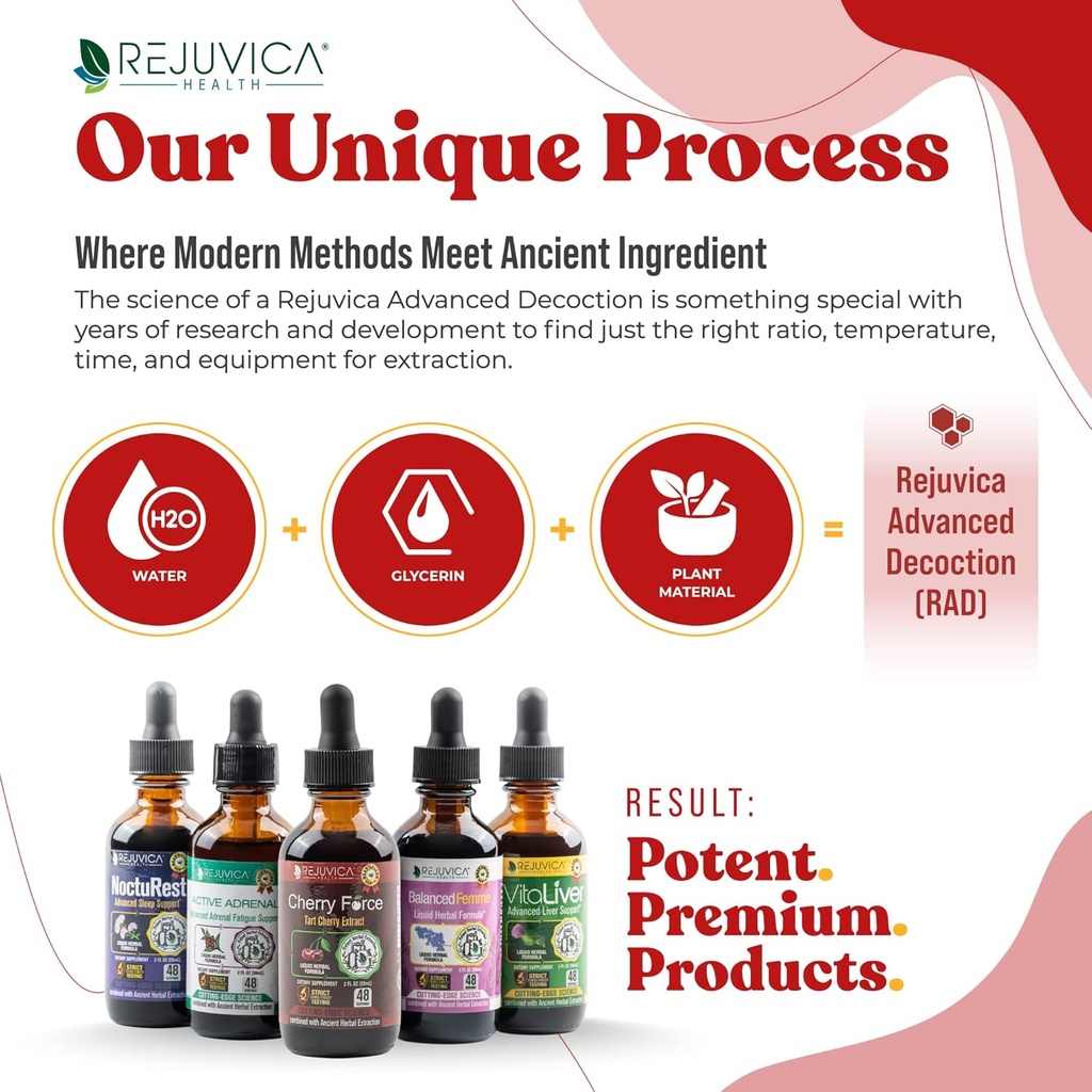 Rejuvica Health Cherry Force - Advanced Tart Cherry Extract - Real Tart Cherries - Rich in Phytonutrients - Liquid Extract for Better Absorption 5