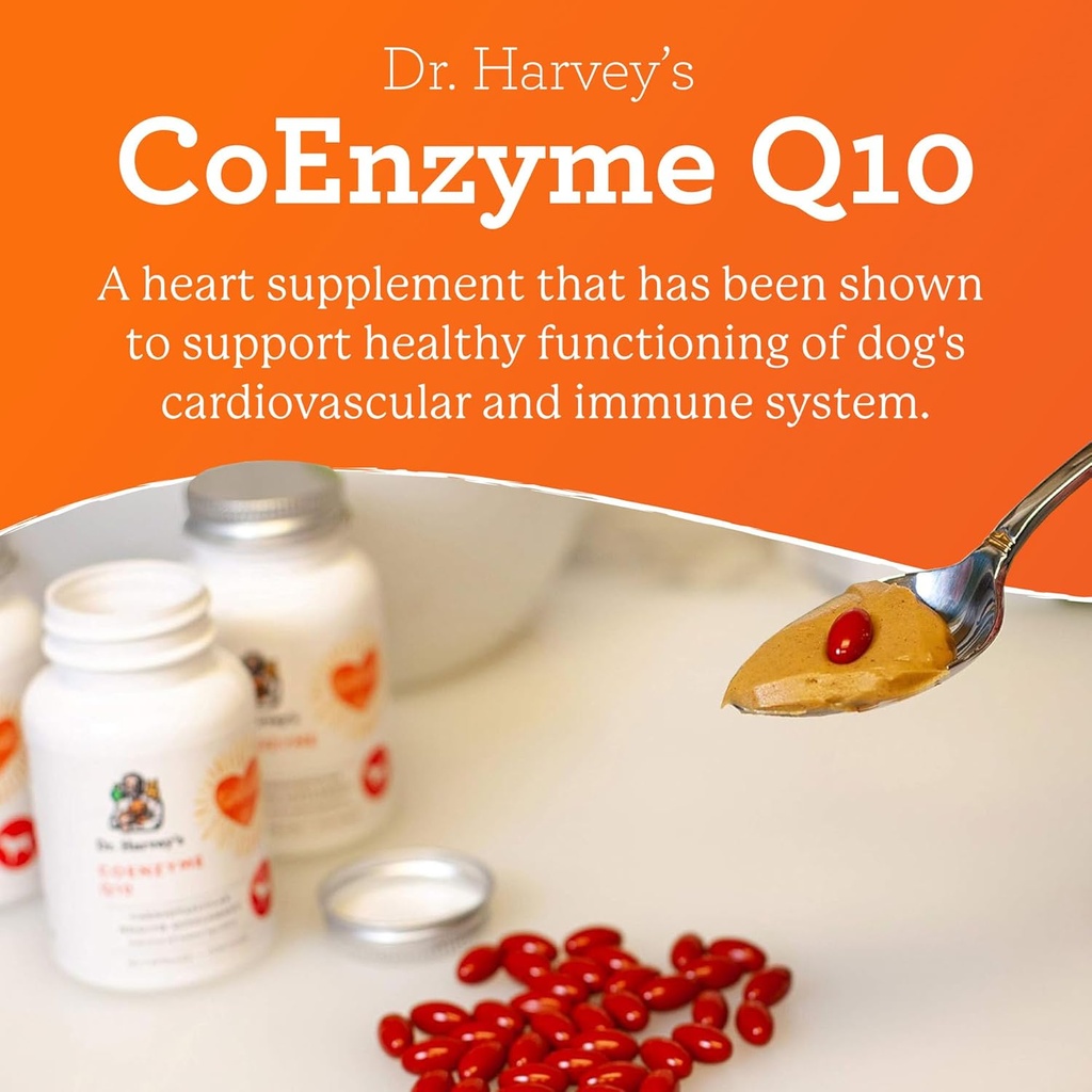 Dr. Harvey's Coenzyme Q10 - Heart & Cardiovascular Support Supplements for Dogs, 60 Capsules 4