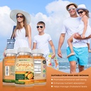 Extra Strength Omega 3 Fish Oil Gummies with DHA & EPA | Ultra High Purity Omega 3 Gummy Supplement for Healthy Heart, Joint & Brain Support | Nature's Vitamins, Orange Flavor | 120 Gummies 6