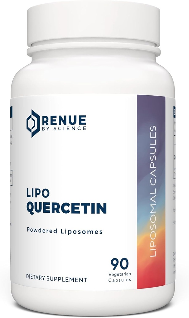 Renue By Science Quercetin | High Strength Liposomal Quercetin Supplements | 90 Quercitin Capsules - 150mg Quercetin per Serving | Non-GMO | Made in The USA & Third-Party Tested 2