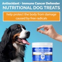 Dog Cancer Detox Antioxidants + Free Radical Blocker. No Chemicals All Natural, Holisitic. All Ages. Benefits Wellness. Vet Recommended, Nutritionist Formula. Low Calorie 5