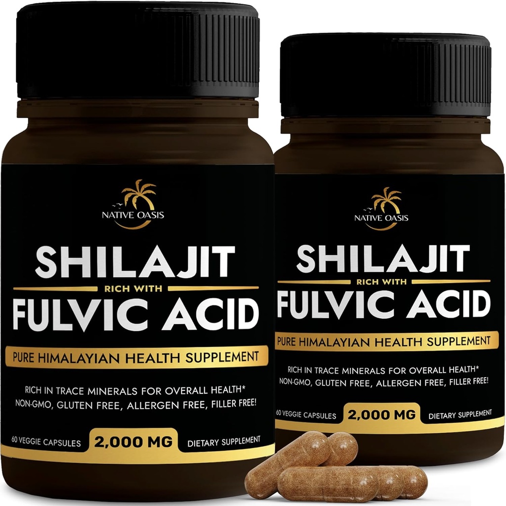 Shilajit Supplement | 2,000mg | Shilajit for Men & Women | Shilajit Pure Himalayan Organic | Natural Shilajit Capsules | Fulvic Acid Supplement | Rich with Trace Minerals | 120 Count. 2