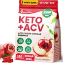Apple Cider Vinegar Gummies, Advanced ACV Gummy with Probiotics, BHB, B12 and Keto Support - Keto Acv Gummies for Detox, Metabolism, Digestion, Gut & Immune Health - Sugar Free, Vegan, 180 Counts 2