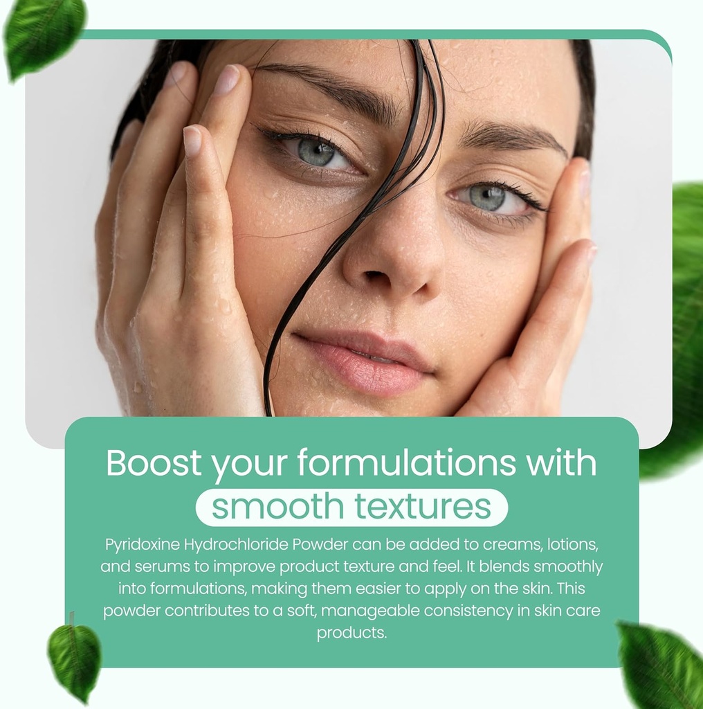 Vitamin B6 Powder (4 Oz / 113 Gram) Pyridoxine HCL Powder for Proper Function of Sugars, Fats, and Proteins in The Body Supports Metabolism and Nervous System Function 6