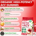 Apple Cider Vinegar Gummies, Advanced ACV Gummy with Probiotics, BHB, B12 and Keto Support - Keto Acv Gummies for Detox, Metabolism, Digestion, Gut & Immune Health - Sugar Free, Vegan, 180 Counts 5