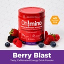 Oh!mino Essential Amino Acids Supplement. Berry Blast, Caffeinated Powder. All 9 EAAs, BCAAs and The Perfect Amino for Workouts, Amino Energy, and to Build Muscle, and Recover Faster. 6