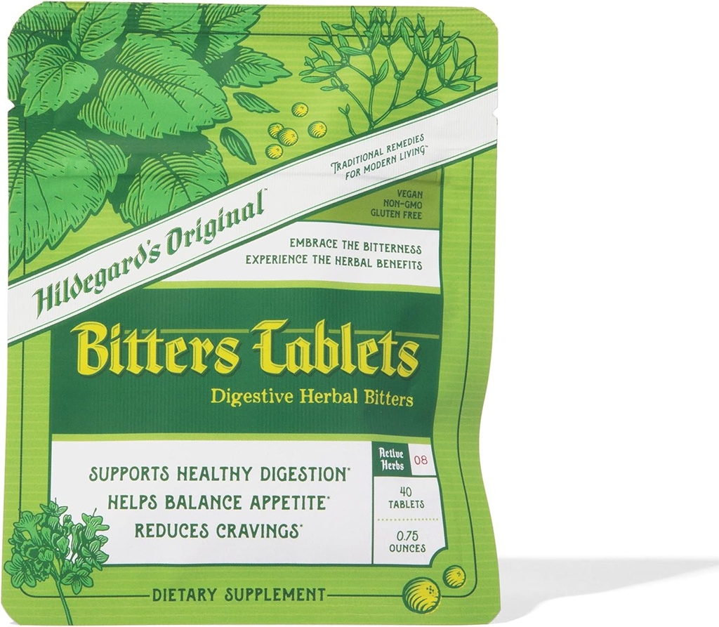 Hildegard's Original Bitters Tablets: Herbal Remedy for Fasting Support, Kidney Liver Cleanse Detox & Repair, Heartburn, & Digestion Supplements 2