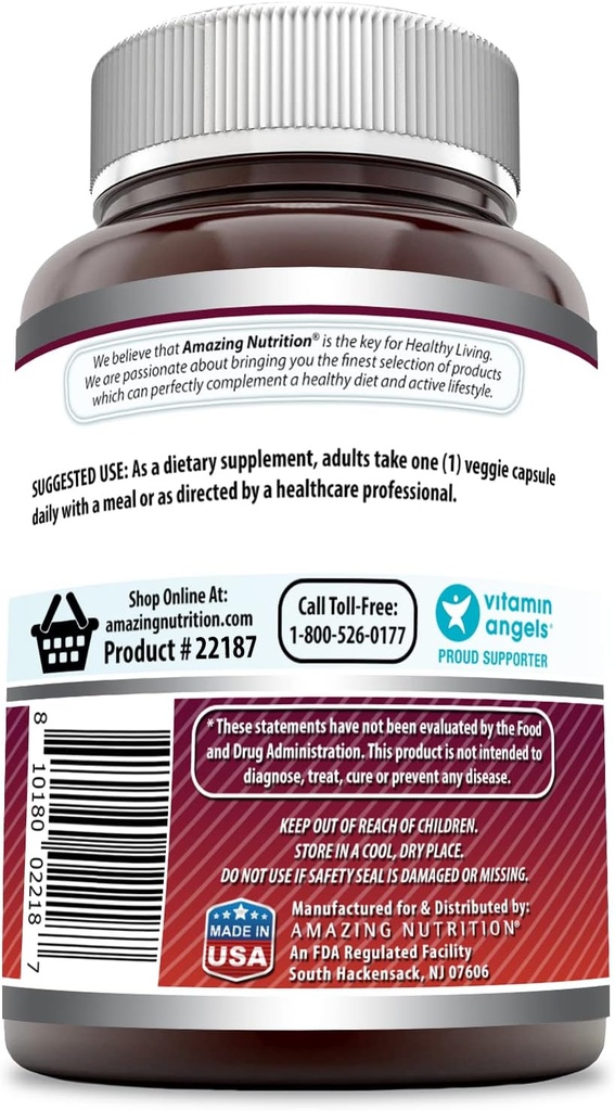 Amazing Formulas Quercetin 500mg Veggie Capsules Supplement | Non-GMO | Gluten Free | Supports Overall Health & Well Being (120 Count | 3 Pack) 4