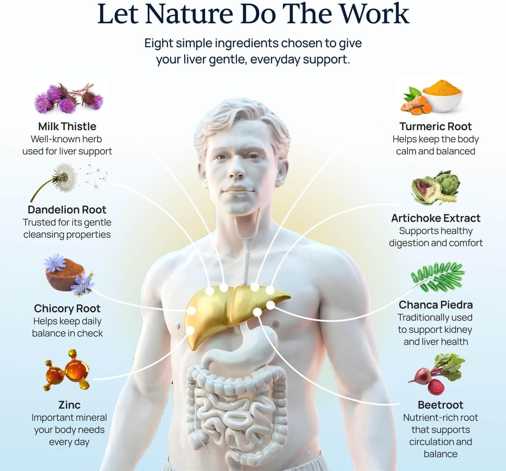 Levitox - Milk Thistle Liver Detox Supplement with Dandelion Root and Artichoke Extract - Supports Liver Health, Metabolism and Digestion - 60 Capsules 5