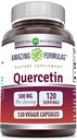 Amazing Formulas Quercetin 500mg Veggie Capsules Supplement | Non-GMO | Gluten Free | Supports Overall Health & Well Being (120 Count | 3 Pack) 5