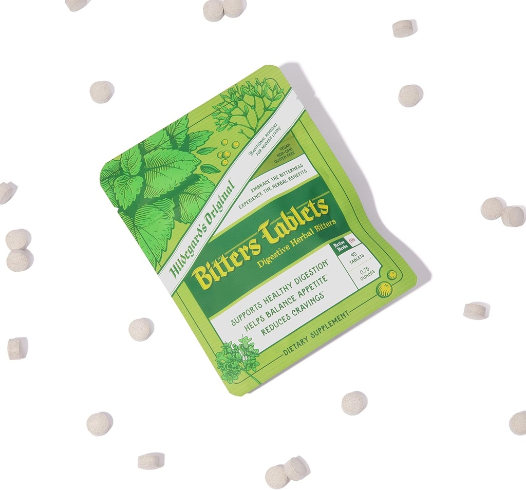 Hildegard's Original Bitters Tablets: Herbal Remedy for Fasting Support, Kidney Liver Cleanse Detox & Repair, Heartburn, & Digestion Supplements 4