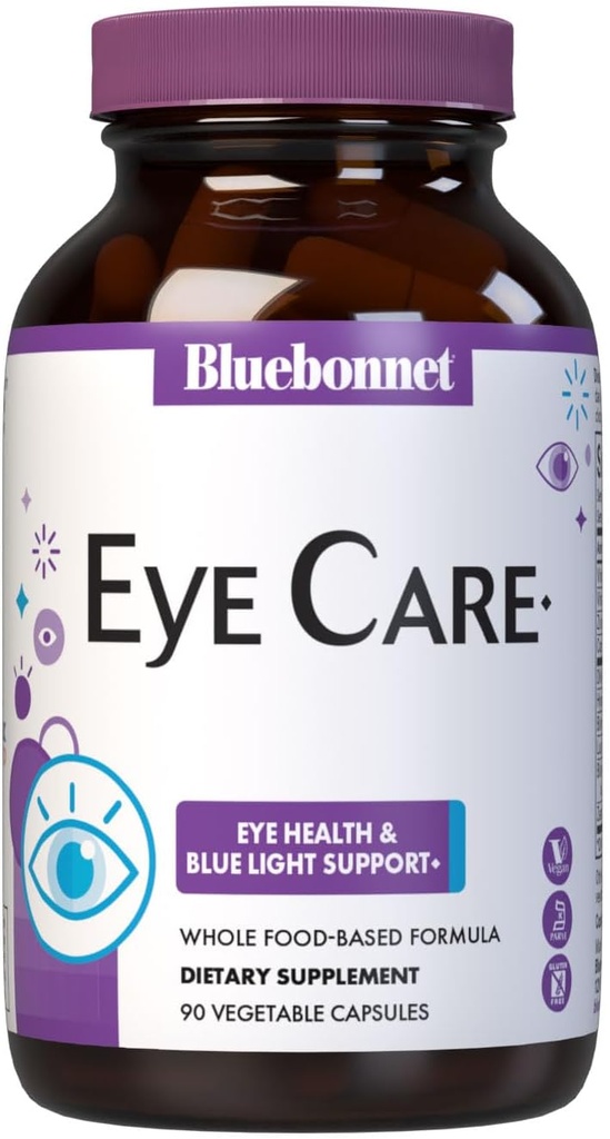 Bluebonnet Nutrition Targeted Choice Eye Care, Supports Eye Health and Macular Protection, Gluten & Dairy Free, Kosher-Certified, Vegan, 45 Servings, Light Grey, Macular & Blue, 90 Count 2