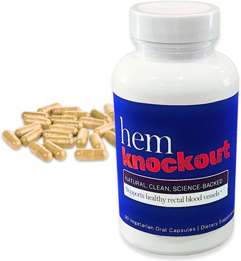 Internal Hemorrhoid Relief Supplement- Fast-Acting Pills for Pain, Swelling & Bleeding - Natural Vein Strengthening Formula - 90 Day Supply - Made in USA 2