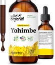 Wild & Organic Yohimbe Supplements for Men & Women - 5 mg Yohimbine Liquid Extract Drops - Pausinystalia Yohimbe Bark Tincture - Vegan, Alcohol-Free - 2 fl oz 2