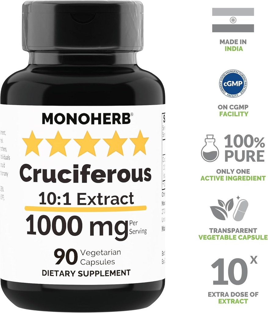 MONOHERB Cruciferous Extract 1000 mg - 90 Vegetarian Capsules 4