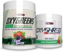 EHP Labs OxyShred + OxyGreens Bundle - Thermogenic Pre Workout Powder & Shredding Supplement, Clinically Proven Preworkout Powder - Daily Super Greens Powder, Spirulina Powder, Greens Superfood Powder 2