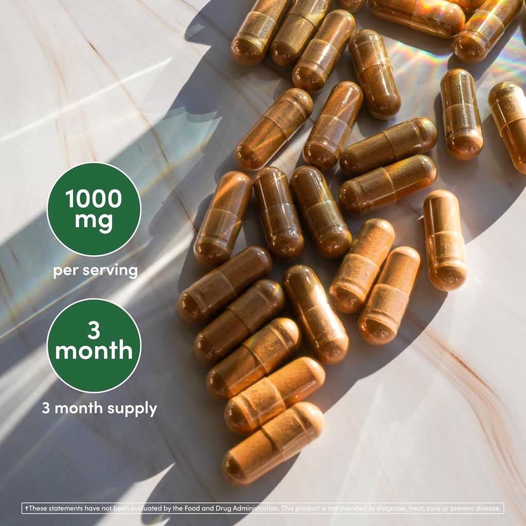 Organic Shatavari Capsules - 1,000mg Organic Shatavari Powder Per Serving (180 Capsules, 90 Day Supply) for Hormone Balance and Prolactin Production (Non-GMO, Gluten Free, Vegan Safe) by Double Wood 4